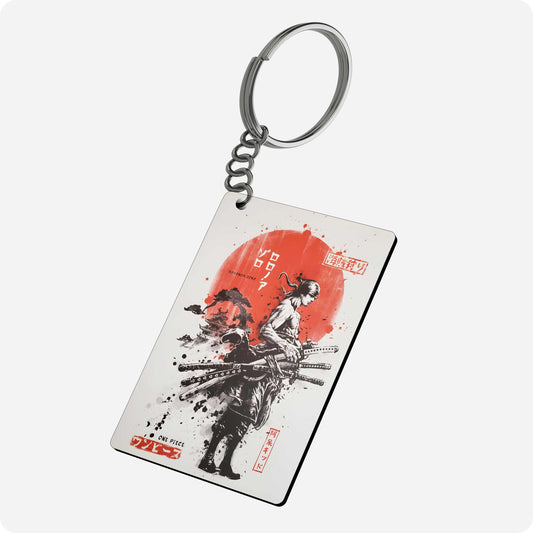 One Piece Zoro Anime Keychain – Three-Sword Style