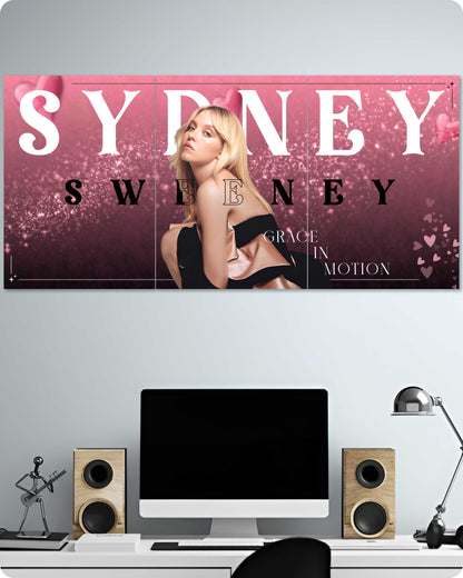 Sydney Sweeney Poster – 3-Piece Split Set