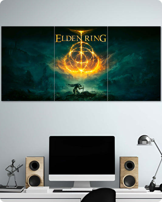 Elden Ring Game Poster - 3-Piece Split Set | 1x3