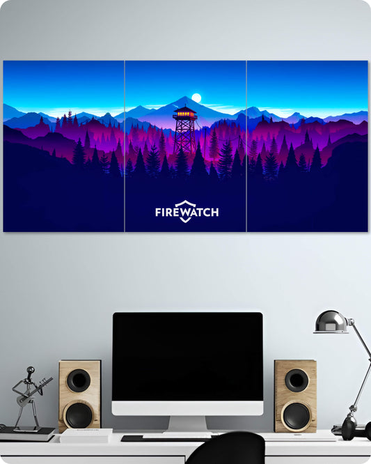 Firewatch Game Poster - 3-Piece Split Set | 1x3