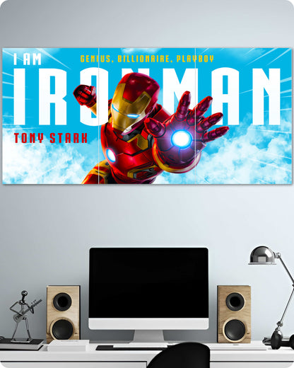 Ironman Poster Marvel Superhero - 3-Piece Split Set