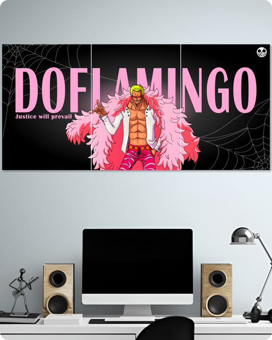 One Piece Doflamingo Anime Poster - 3 Piece Split Set