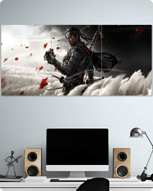 Ghost of Tsushima Game Poster – 3 Piece Split Set | 1x3