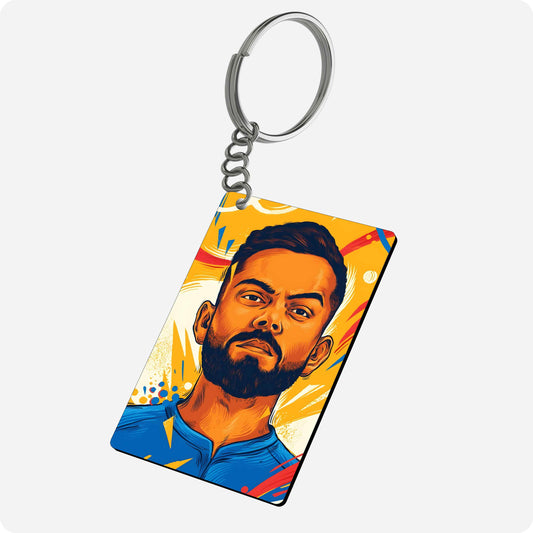 Virat Kohli Keychain – Indian Cricket Star Edition