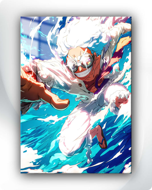 One Piece Luffy Gear 5 Metal Poster