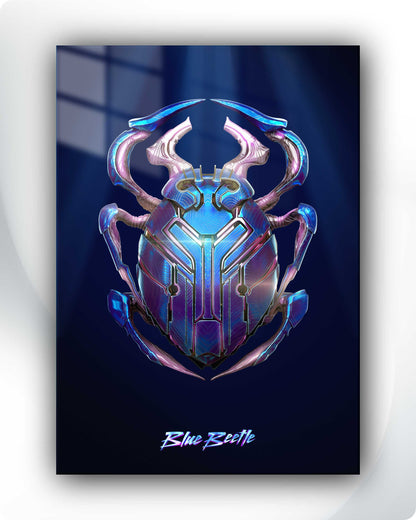 Blue Beetle Metal Poster – DC Superhero