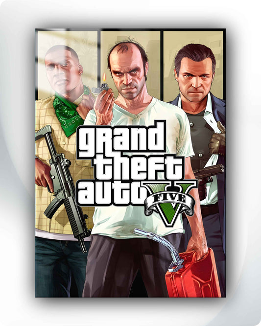 GTA V Big Three Metal Poster – Rockstar Games