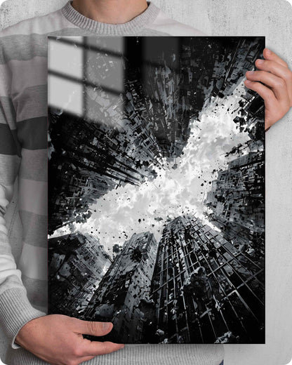 Batman Emblem Metal Poster – The Dark Knight Rises DC Superhero