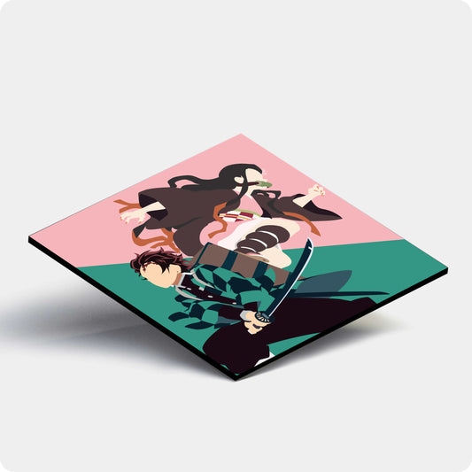 Demon Slayers Tanjiro and Nezuko Anime Coaster