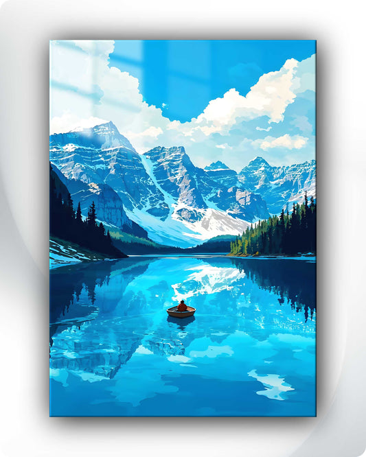 Mountain & Water Scenery Metal Poster