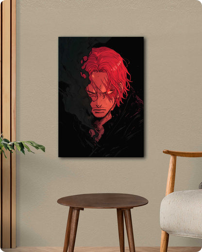 One Piece Shanks Metal Poster – Yonko of the Sea