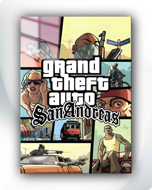 GTA San Andreas Metal Poster – Rockstar Games