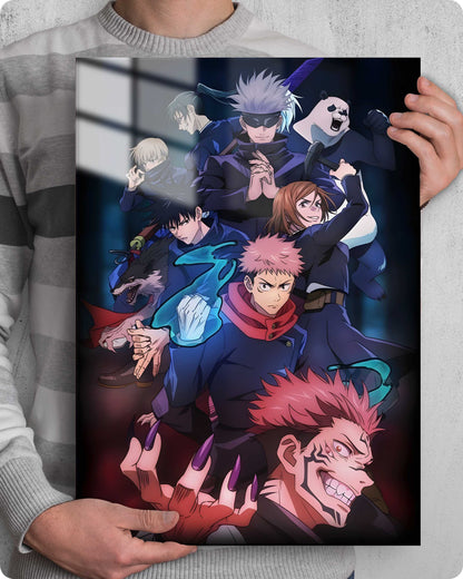 Jujutsu Kaisen Metal Poster – Gojo’s Team