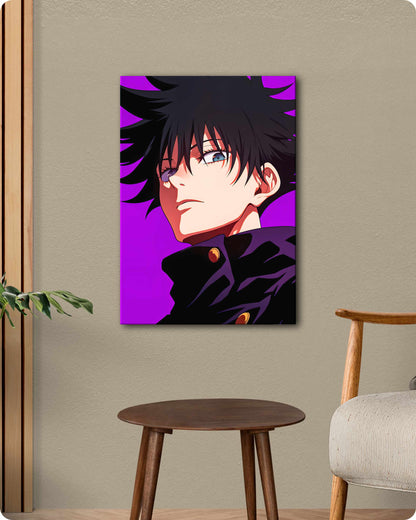 Jujutsu Kaisen Megumi Fushiguro Metal Poster