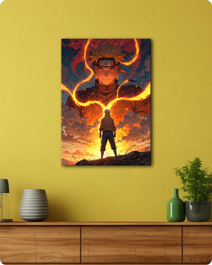Naruto Uzumaki Metal Poster – Nine-Tails