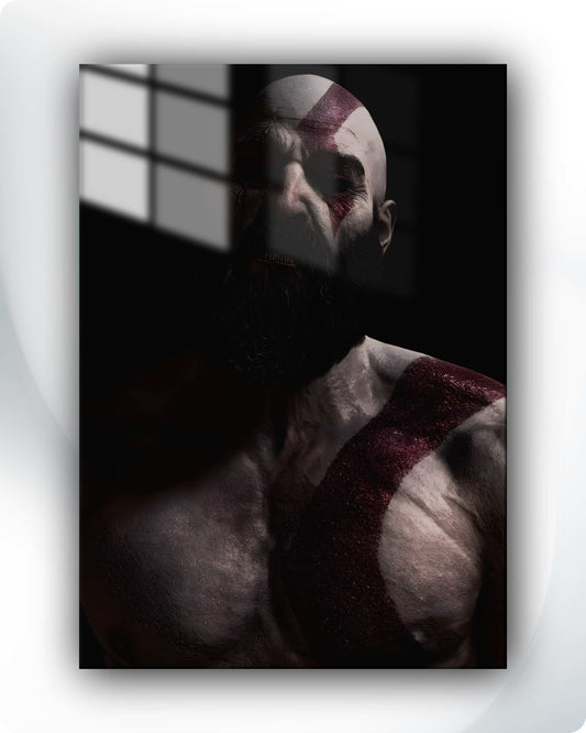 God of War Ragnarok Kratos Metal Poster