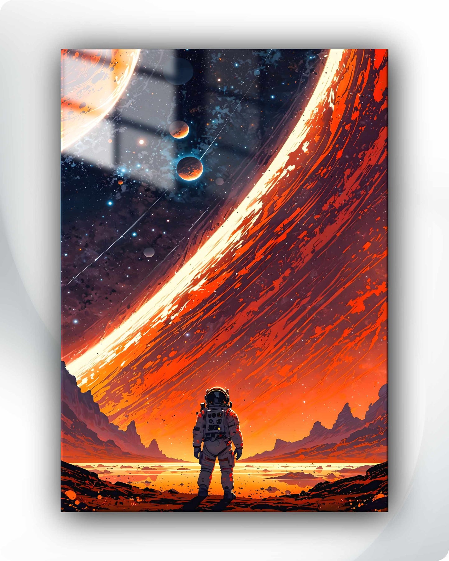 Outer Space Metal Poster – Galactic Journey