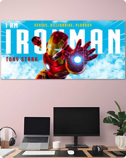 Ironman Poster Marvel Superhero - 3-Piece Split Set