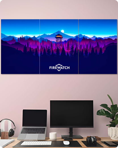 Firewatch Game Poster - 3-Piece Split Set | 1x3