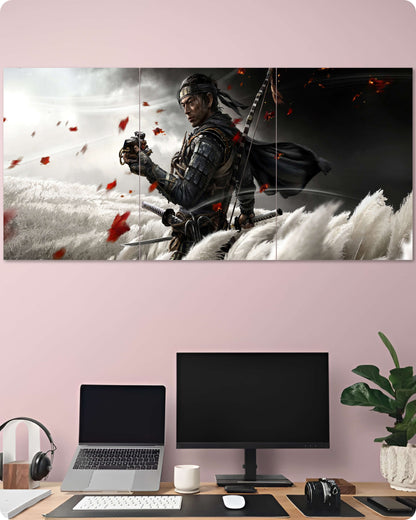 Ghost of Tsushima Game Poster – 3 Piece Split Set