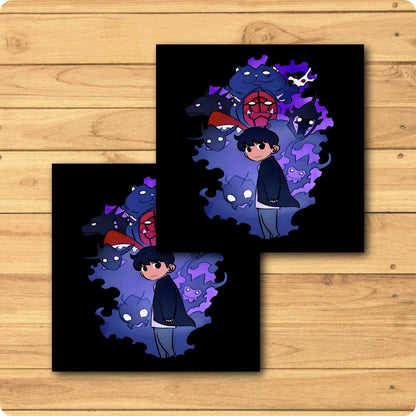 Solo Leveling Jin-Woo & Shadows Chibi Coaster