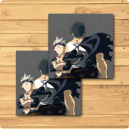 Black Clover Coaster – Asta & Yami Art Edition