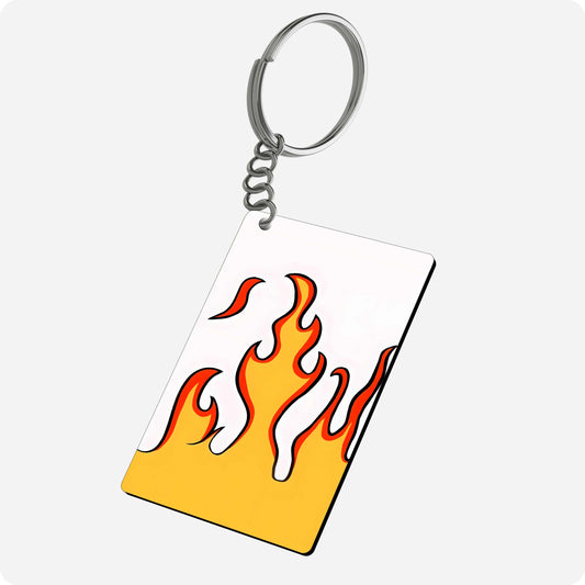 Flaming Fire Keychain – Burn with Style