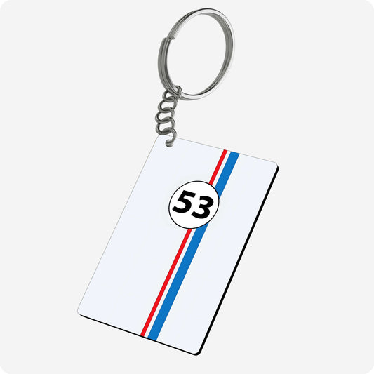 Herbie Fully Loaded No. 53 keychain - Classic Car Movie