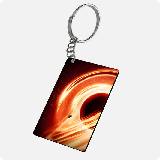 Interstellar Black Hole Space Keychain