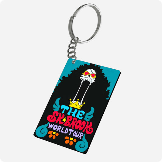 One Piece Soul King Brook Anime Keychain