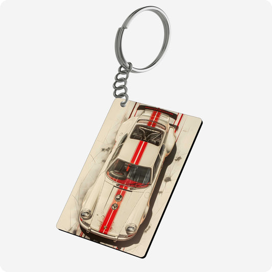 Porsche 911 Car Keychain - supercar