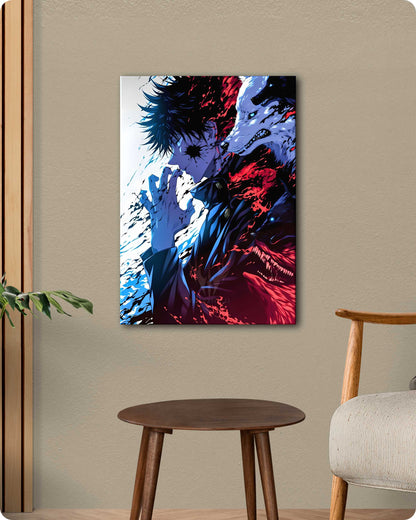 Jujutsu Kaisen Megumi Fushiguro Metal Poster