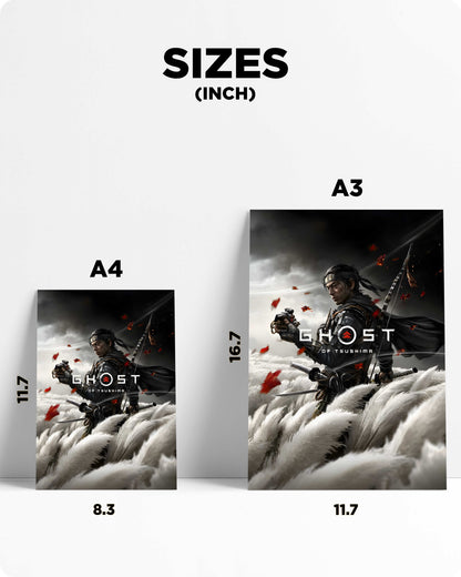 Ghost of Tsushima Game Metal Poster
