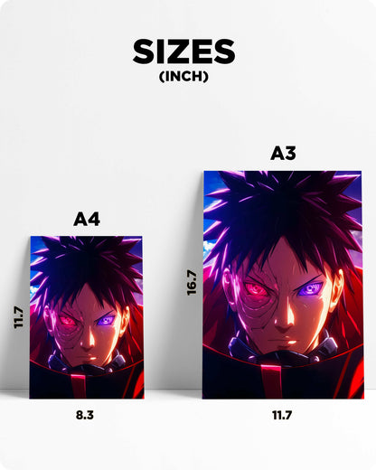 Obito Uchiha Metal Poster – Naruto Anime