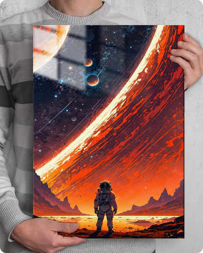 Outer Space Metal Poster – Galactic Journey