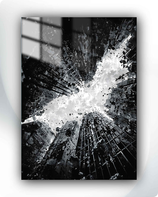 Batman Emblem Metal Poster – The Dark Knight Rises DC Superhero