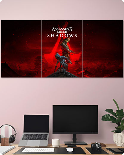 Assassin’s Creed Shadows Game Poster -  3 Piece Split Set | 1x3