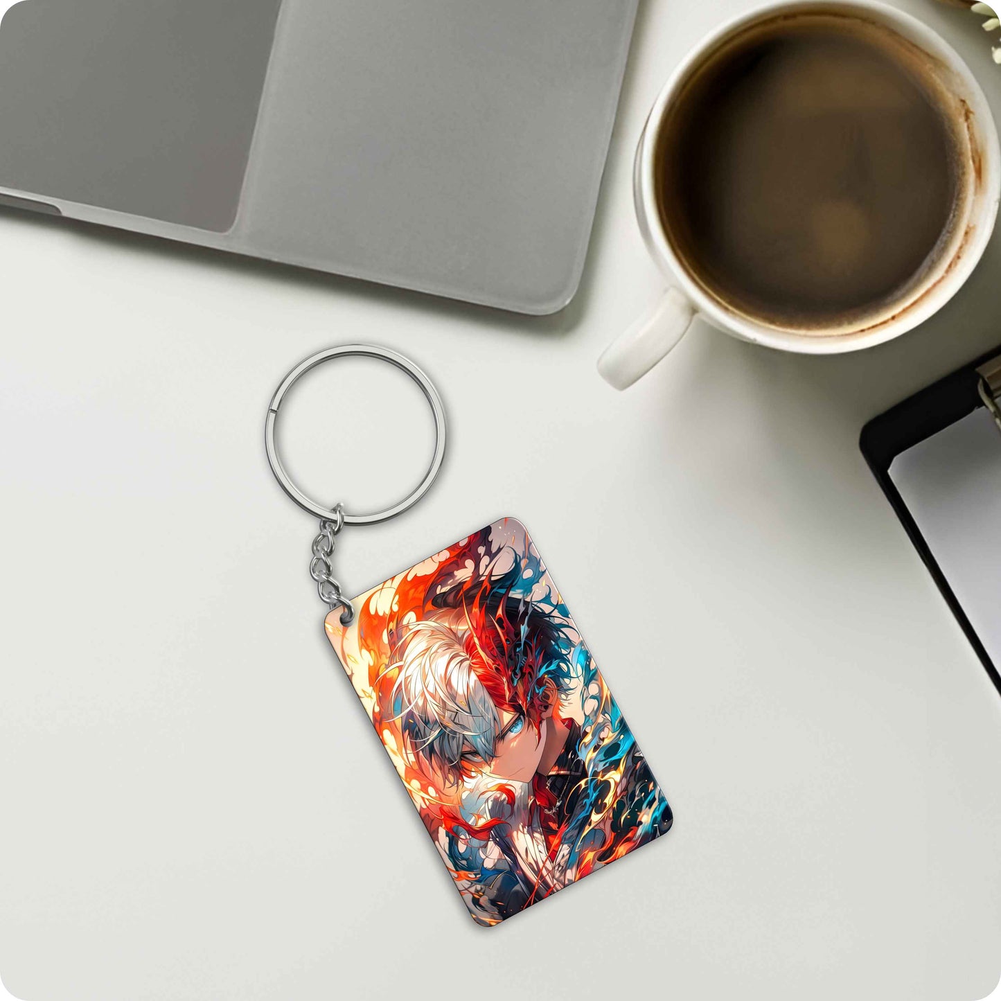 My Hero Academia Shoto Todoroki Anime Keychain