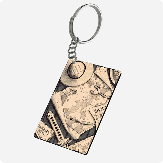 One Piece Straw Hat Crew Anime Keychain